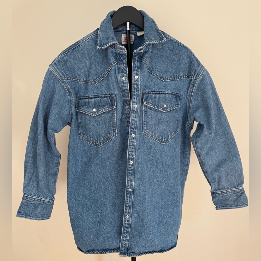Levi Vintage Denim Oversized Button-Up Shirt